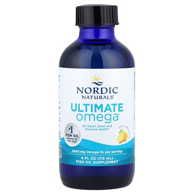 Nordic Naturals, Ultimate Omega®, Limón, 119 ml (4 oz. líq.)
