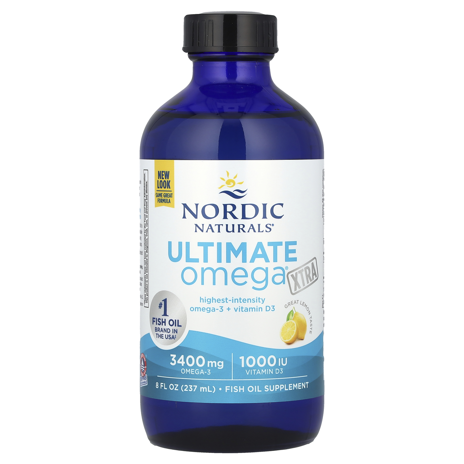 Nordic Naturals (노르딕 내추럴스), Ultimate Omega® 엑스트라, 레몬, 237ml(8fl oz)
