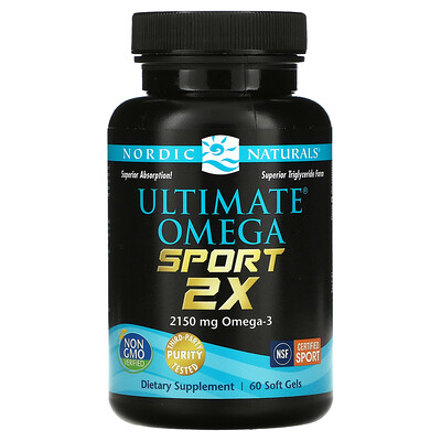 

Nordic Naturals Ultimate Omega Sport 2x 1075 мг 60 мягких таблеток