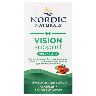 Photos - Vitamins & Minerals Nordic Naturals, Vision Support, Omega Blend, 60 Soft Gels NOR-01840