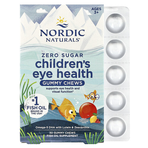 Nordic Naturals, Gummibärchen für die Augengesundheit von Kindern, ab 3 Jahren, Erdbeerlimonade, 30 Gummibärchen