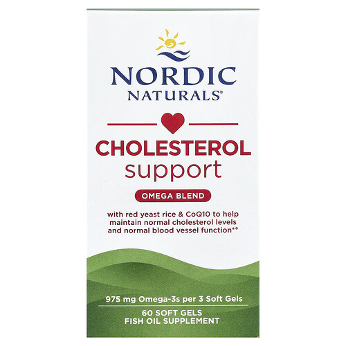 Nordic Naturals Cholesterol Support, Omega Blend, 60 Soft Gels