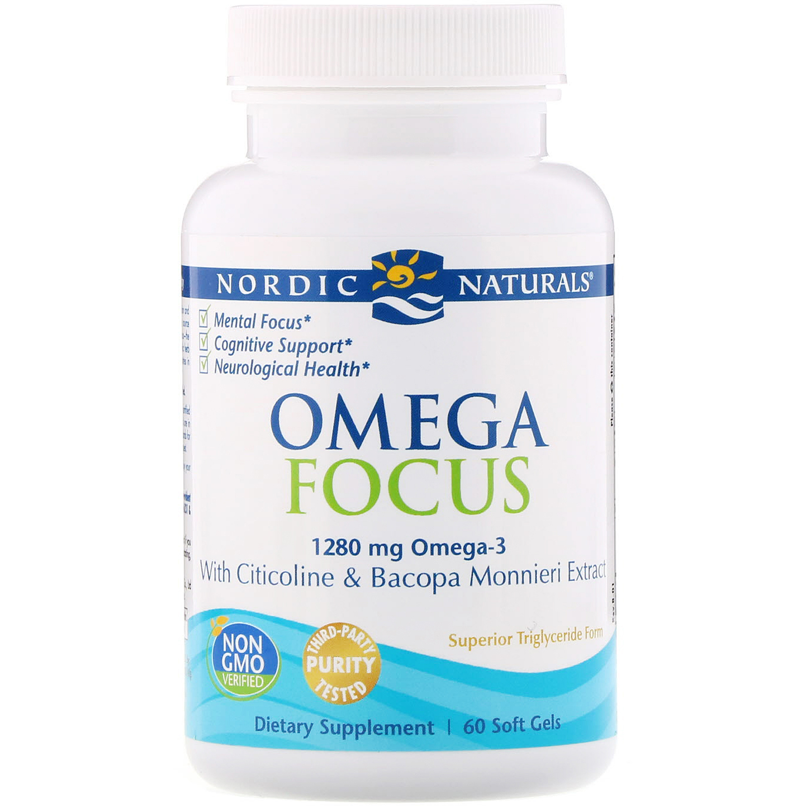 Nordic Naturals, Omega Focus, 1280 mg, 60 Soft Gels