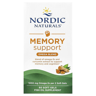 Nordic Naturals, Geheugenondersteuning, Omega Blend, 60 zachte gels
