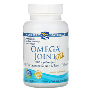 Nordic Naturals, Omega Joint Xtra, 1.000 mg, 90 Cápsulas Softgel