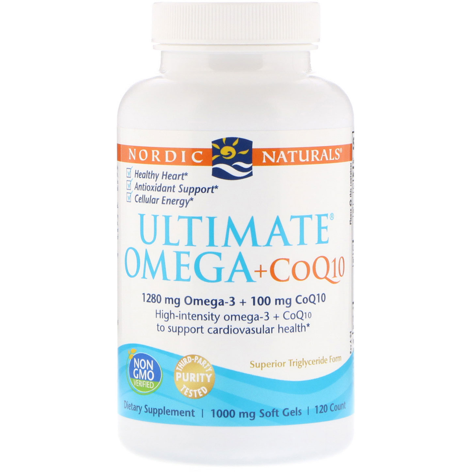 Nordic Naturals, Ultimate Omega + CoQ10, 1000 mg, 120 Soft Gels iHerb