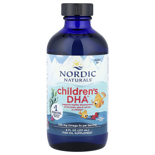 Nordic Naturals, Children’s DHA™, DHA für Kinder, ab 1 Jahr, Erdbeere, 8 mg, 237 ml