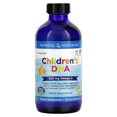 

Nordic Naturals Children's DHA Ages 1-6 Strawberry 530 mg 8 fl oz (237 ml)