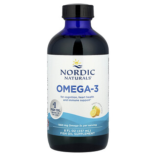 Nordic Naturals, Ômega-3, Limão, 1.560 mg, 237 ml (8 fl oz)