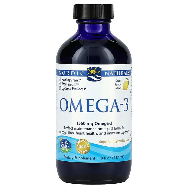 Omega-3, limón, 237 ml (8 fl oz)