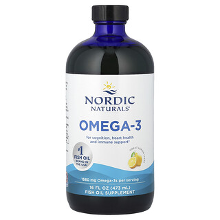 Nordic Naturals, Ômega-3, Limão, 1.560 mg, 473 ml (16 fl oz)