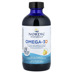 Omega-3D, лимон, 237 мл (8 рідк. унцій)