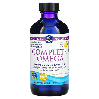 

Nordic Naturals, Complete Omega, Lemon, 8 fl oz (237 ml)