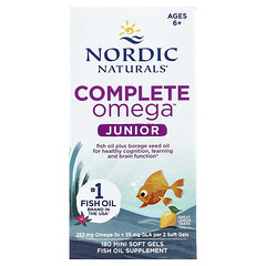 Омега-3 для дітей Nordic Naturals Complete Omega Junior Lemon 180 рідких міні-капсул