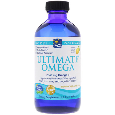 Ultimate Omega, со вкусом лимона, 2840 мг, 8 жидких унций (237 мл)
