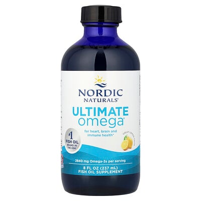Nordic Naturals, Ultimate Omega®, Limón, 237 ml (8 oz. líq.)