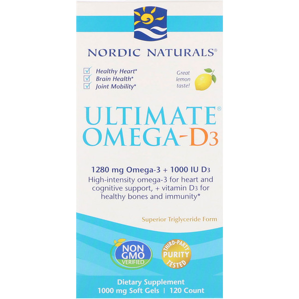 Nordic Naturals, Ultimate Omega-D3, Ρ Π»ΠΈΠΌΠΎΠ½ΠΎΠΌ, 1000 ΠΌΠ³, 120 Π³Π΅Π»Π΅Π²ΡΡ
ΠΊΠ°ΠΏΡΡΠ»