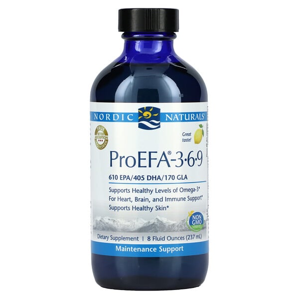 ProEFA - 3-6-9, Lemon, 8 fl oz (237 ml)