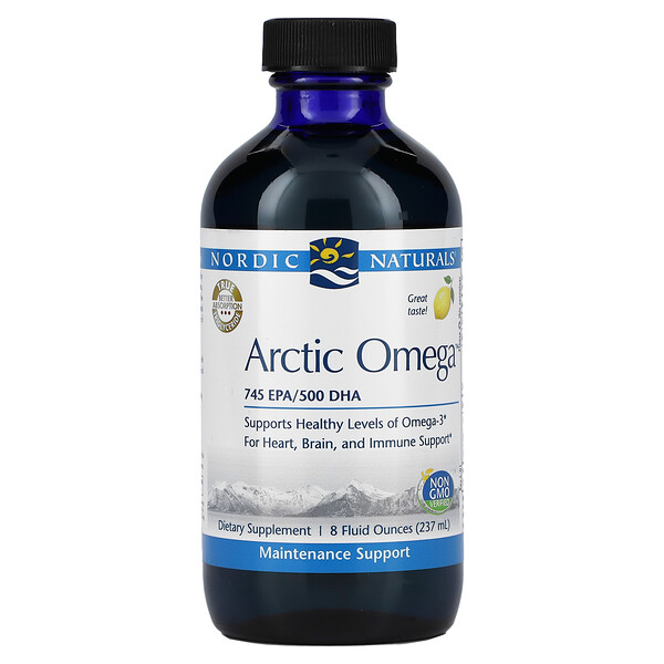 Nordic Naturals, Arctic Omega, лимон, 237 мл (8 жидк. Унций)