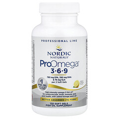 ProOmega 3-6-9, лимон, 120 капсул