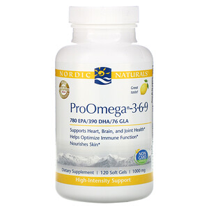 нордик Натуралс, ProOmega — 3-6-9, Lemon , 1,000 mg, 120 Soft Gels отзывы