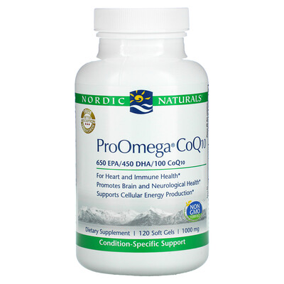 

Nordic Naturals ProOmega CoQ10 1 000 mg 120 Soft Gels