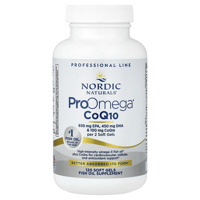 Photos - Vitamins & Minerals Nordic Naturals, ProOmega® CoQ10, 120 Soft Gels NOR-13130 