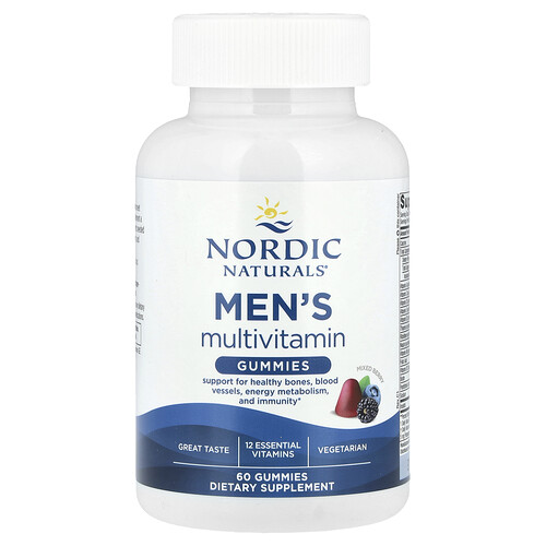 Nordic Naturals メンズ マルチビタミン グミ ミックスベリー 60粒