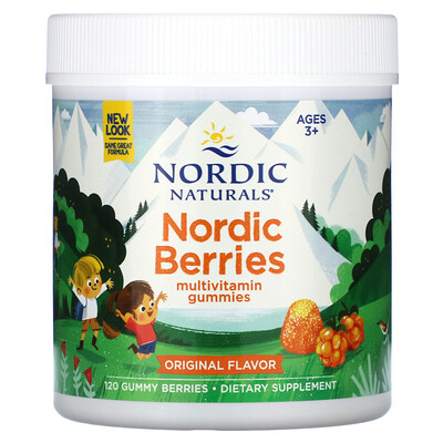 

Nordic Naturals Nordic Berries Multivitamin Gummies Ages 3+ Original 120 Gummy Berries