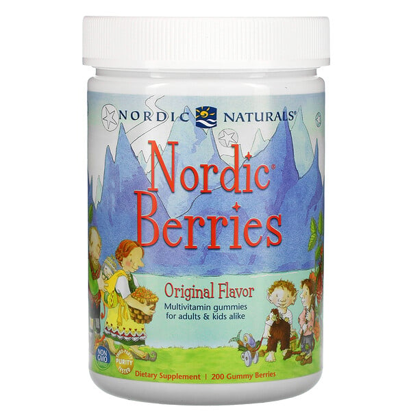 Nordic Berries, Multivitamin Gummies, Original Flavor, 200 Gummy Berries