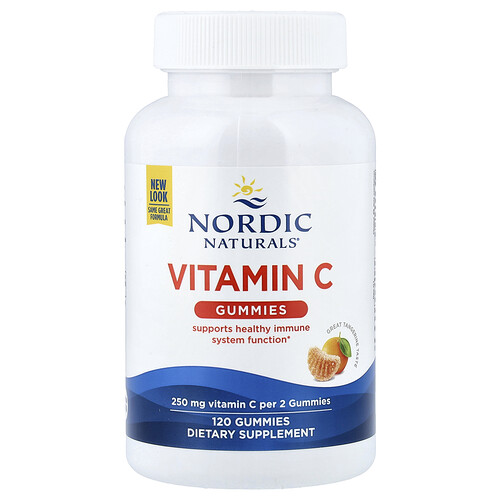 Nordic Naturals ビタミンC グミ、タンジェリン、120粒（1粒あたり125mg）
