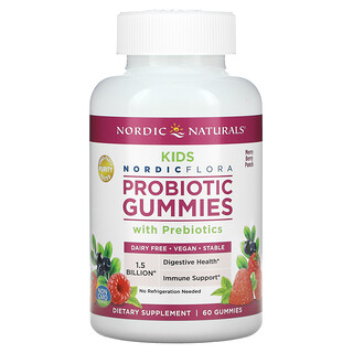 Nordic Naturals, Probiotic Gummies Kids, 메리 베리 펀치, 구미젤리 60개