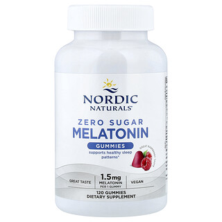 Nordic Naturals, Gommes sans sucre à la mélatonine, Framboise, 1,5 mg, 120 Gommes