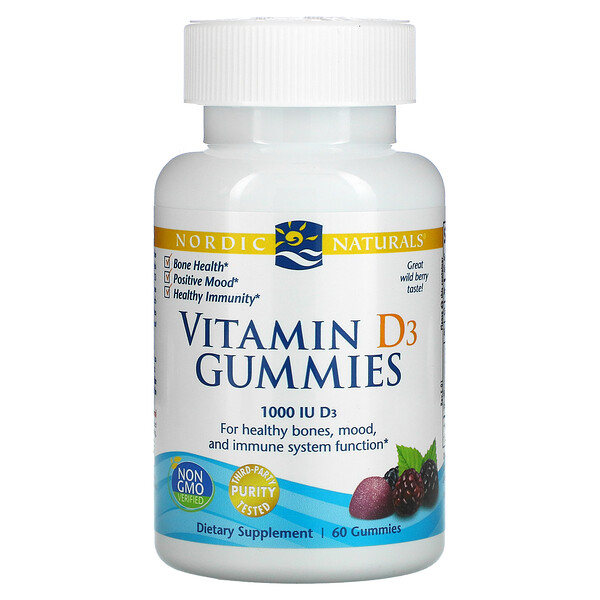 Nordic Naturals, ΠΠ΅Π²Π°ΡΠ΅Π»ΡΠ½ΡΠ΅ ΡΠ°Π±Π»Π΅ΡΠΊΠΈ Ρ Π²ΠΈΡΠ°ΠΌΠΈΠ½ΠΎΠΌ D3, ΡΠΎ Π²ΠΊΡΡΠΎΠΌ Π»Π΅ΡΠ½ΡΡ
ΡΠ³ΠΎΠ΄, 1000 ΠΠ, 60 ΡΡ.