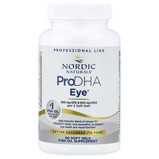 Nordic Naturals, ProDHA para ojos®, 60 cápsulas blandas