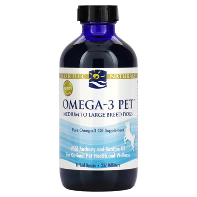 Nordic Naturals, Omega-3 Pet, Medium to Large Breed Dogs, 8 fl oz (237 ml)