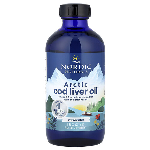 Nordic Naturals, Arctic Cod Liver Oil™, Unflavored, 1,060 mg, 8 fl oz (237 ml)
