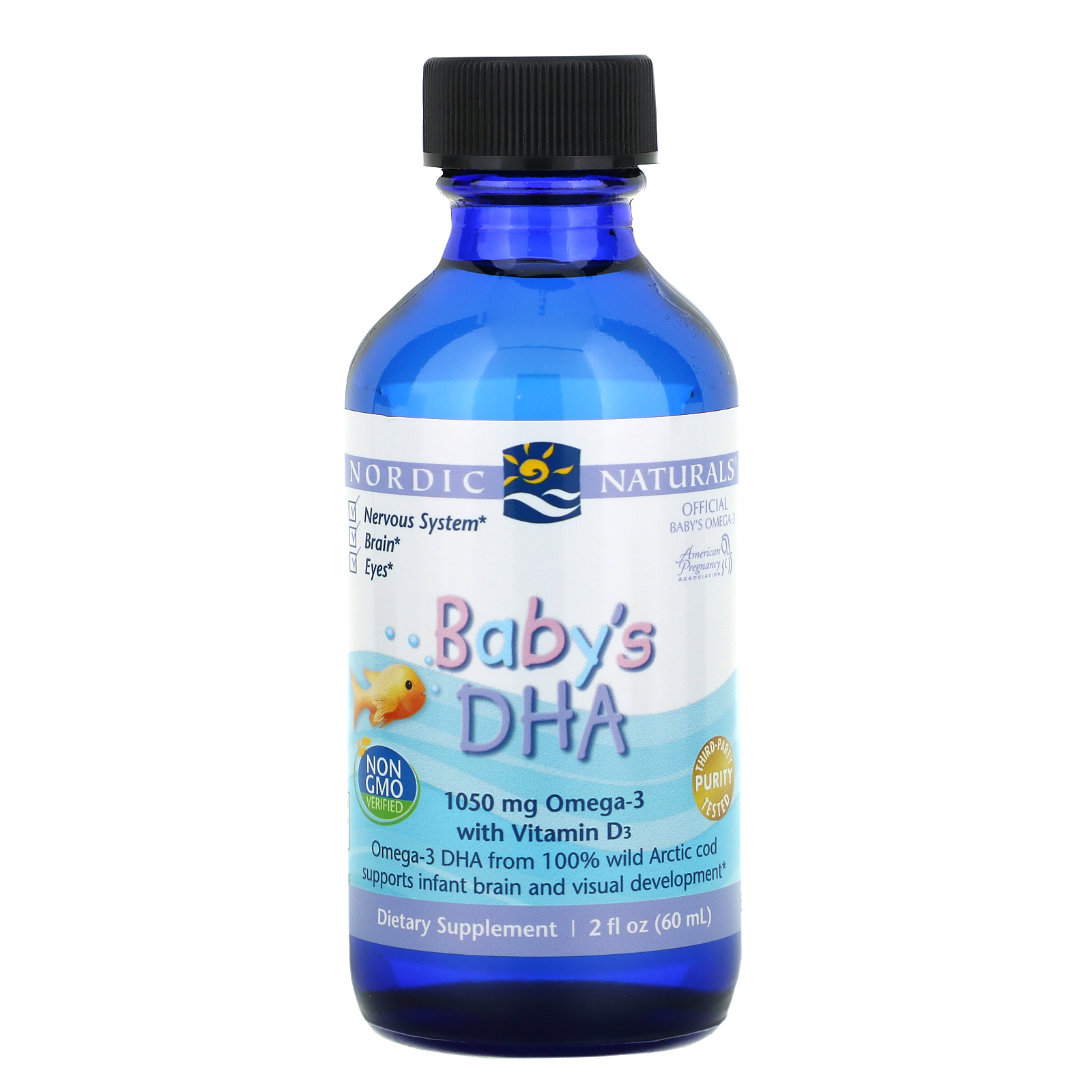 Nordic Naturals, Baby's DHA with Vitamin D3, 1,050 mg, 2 fl oz (60 ml ...