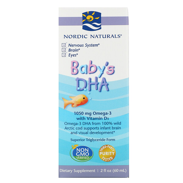 Baby's DHA with Vitamin D3, 1,050 mg, 2 fl oz (60 ml)