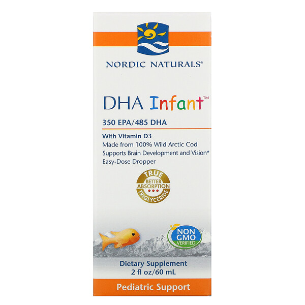 Nordic Naturals, DHA Infant with Vitamin D3, 2 fl oz (60 ml) iHerb