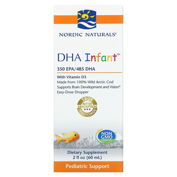 DHA Infant الغني بفيتامين د3، 2 أونصة سائلة (60 مل) 