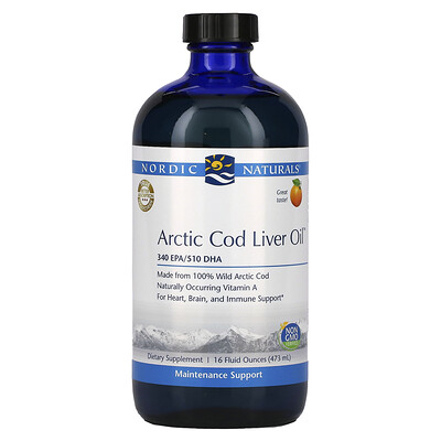 Nordic Naturals, Arctic Cod Liver Oil, Orange, 16 fl oz (473 ml)