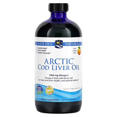 

Nordic Naturals Arctic Cod Liver Oil Orange 16 fl oz (473 ml)