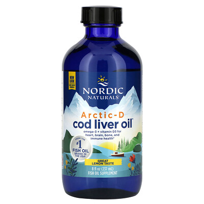 

Nordic Naturals Arctic-D Cod Liver Oil Lemon 8 fl oz (237 ml)