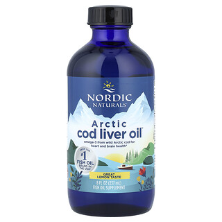 Nordic Naturals, Minyak Hati Ikan Kod Artik™, Lemon, 8 fl oz (237 ml)