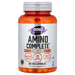 Sports, Amino Complete™, протеїнова суміш з амінокислотами, 120 вегетаріанських капсул