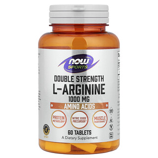 NOW Foods, Sports, L-Arginine, 1,000 mg, 60 Tablets