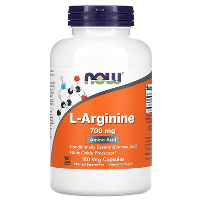 NOW Foods L-Arginine 700 mg 180 Veg Capsules