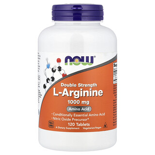 NOW Foods, L-Arginin, 1.000 mg, 120 Tabletten
