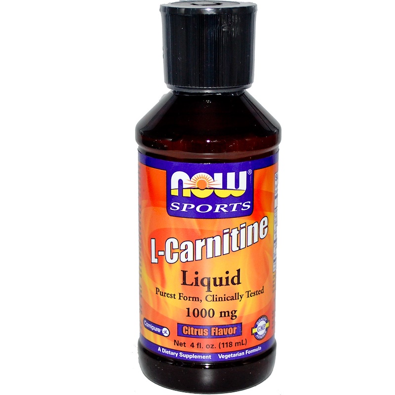 Now Foods, LCarnitine Liquid, Citrus Flavor, 1000 mg, 4 fl oz (118 ml